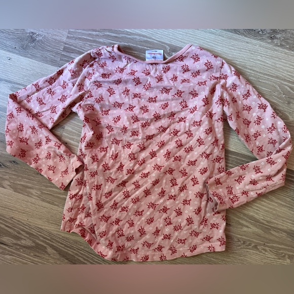 Hanna Andersson size 10 Floral Pink Long Sleeve Kids Shirt - Picture 3 of 3